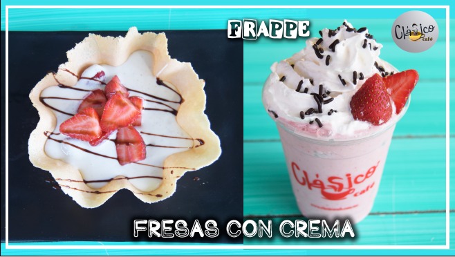 Frappé Fresas con Crema