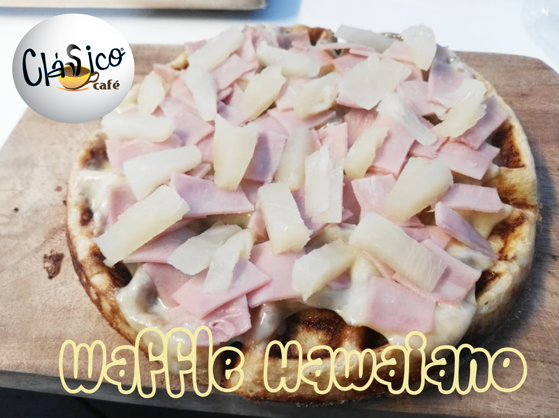 Waffle Hawaiano