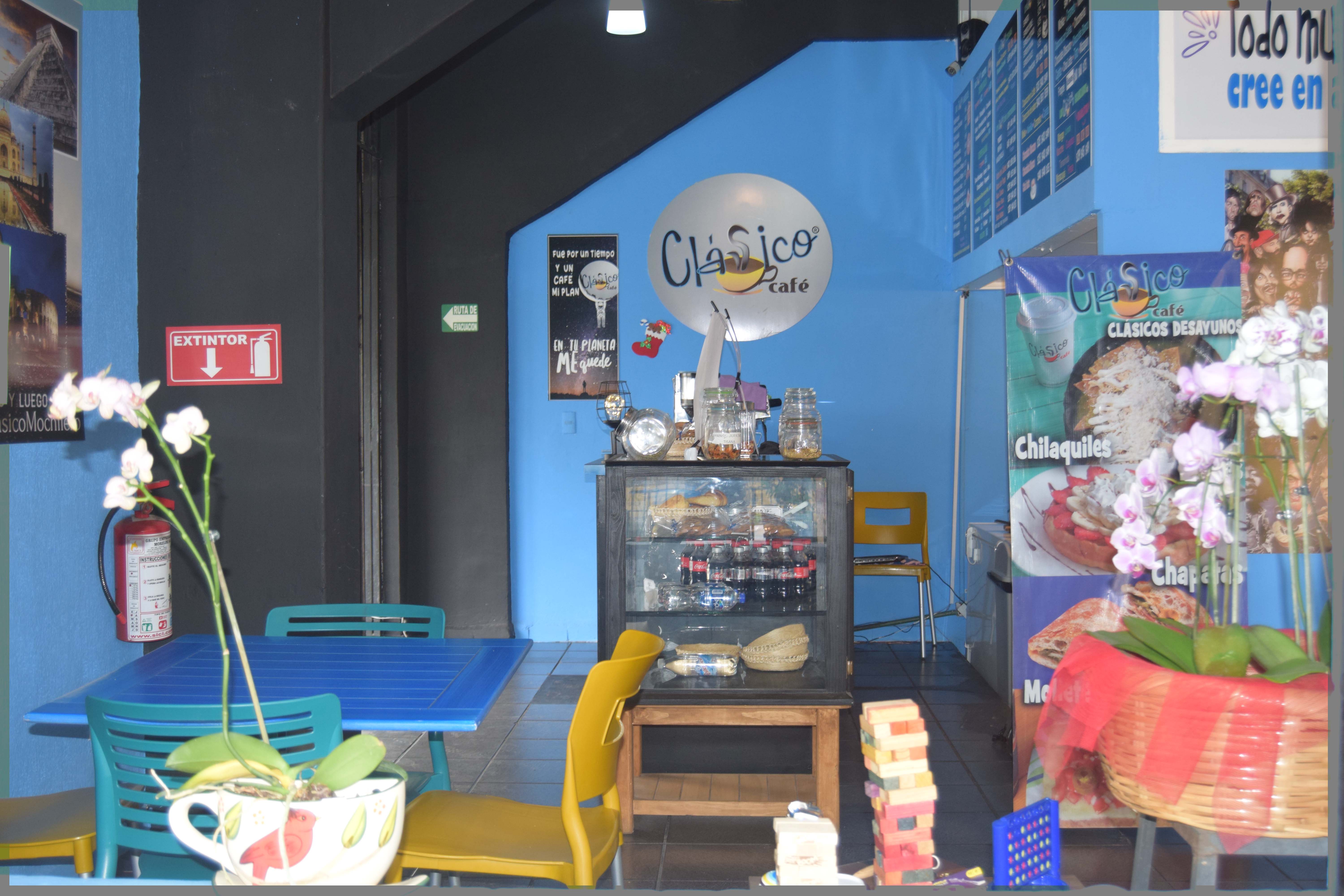 Vista interior de Clásico Café